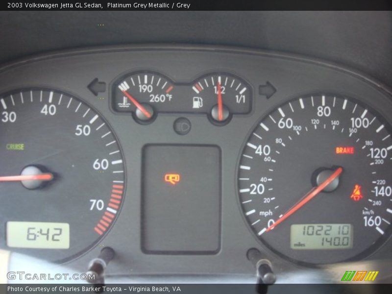 Platinum Grey Metallic / Grey 2003 Volkswagen Jetta GL Sedan