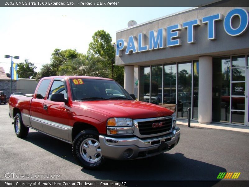 Fire Red / Dark Pewter 2003 GMC Sierra 1500 Extended Cab