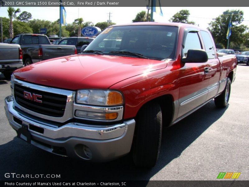Fire Red / Dark Pewter 2003 GMC Sierra 1500 Extended Cab