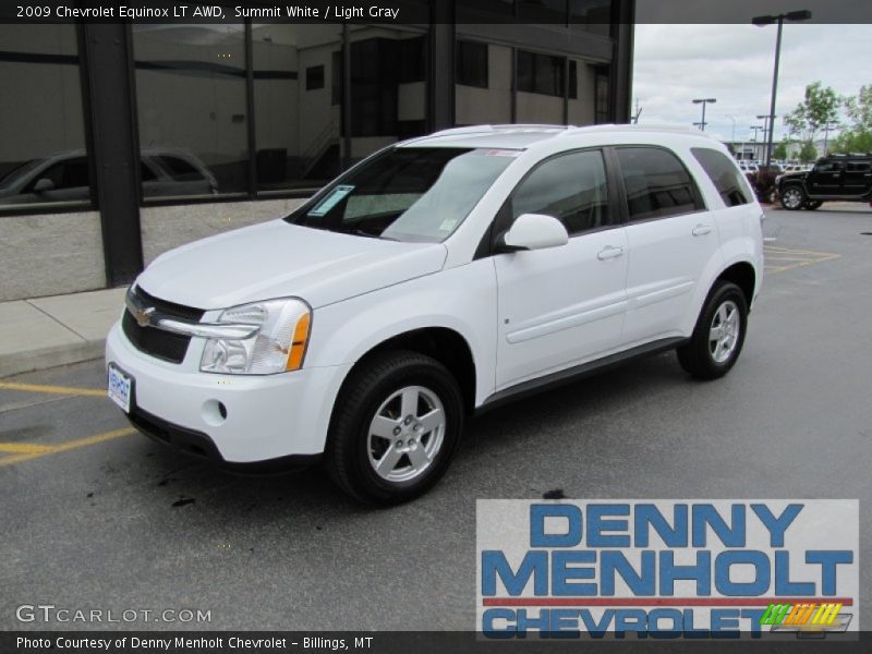Summit White / Light Gray 2009 Chevrolet Equinox LT AWD
