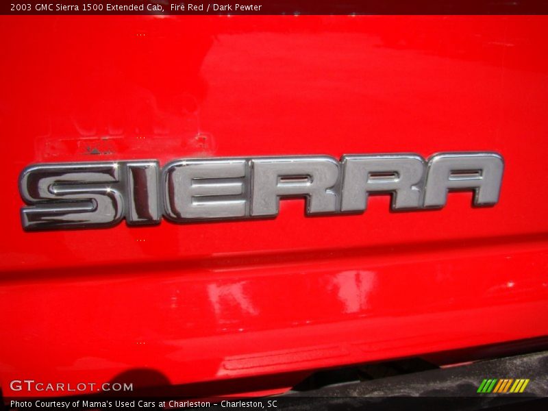 Fire Red / Dark Pewter 2003 GMC Sierra 1500 Extended Cab