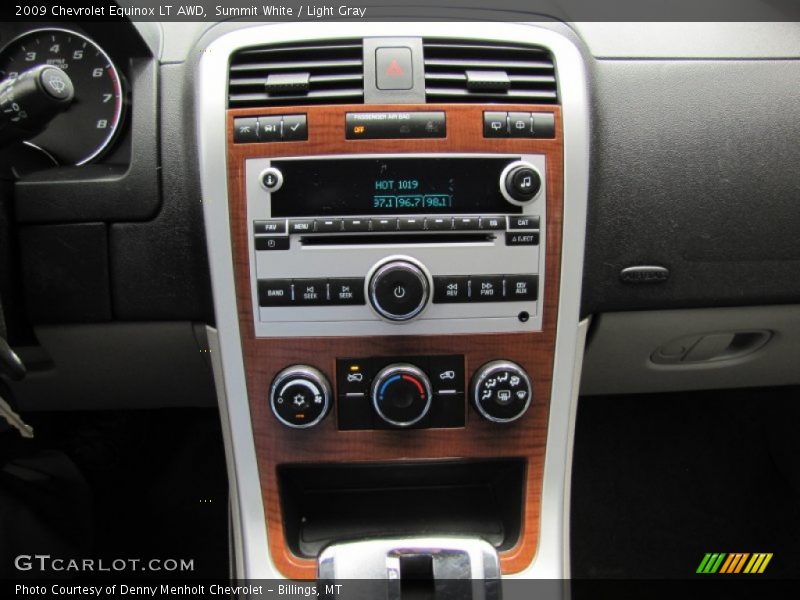 Controls of 2009 Equinox LT AWD