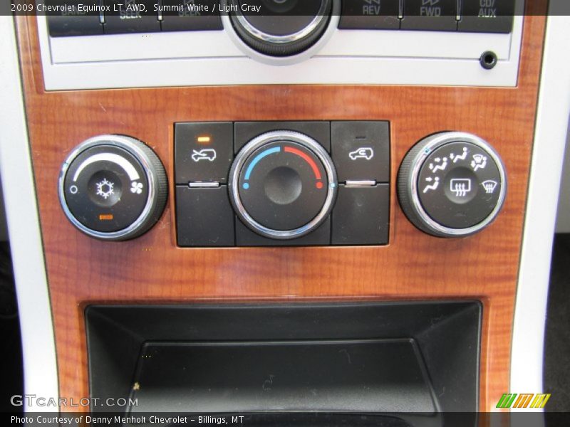 Controls of 2009 Equinox LT AWD