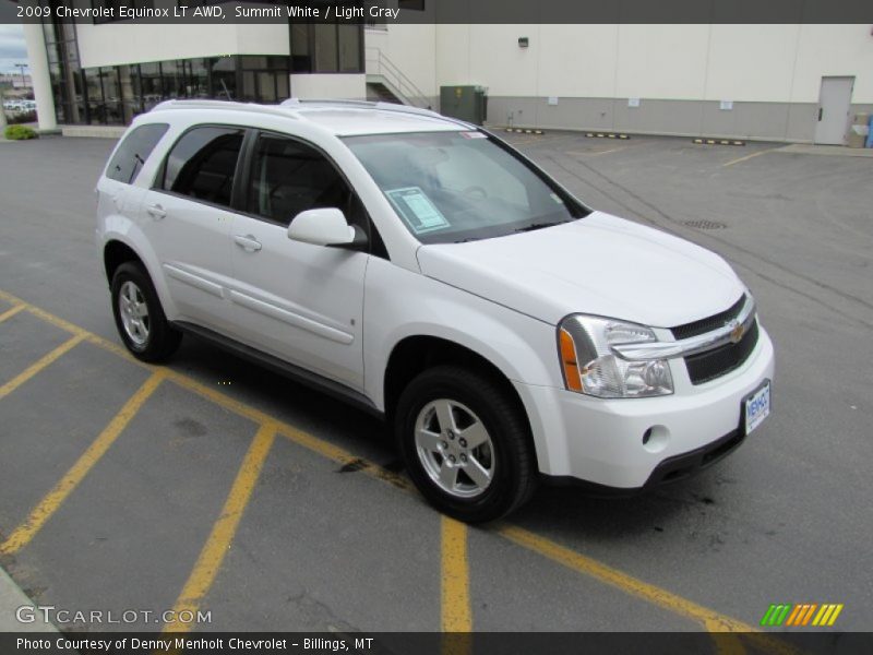 Summit White / Light Gray 2009 Chevrolet Equinox LT AWD