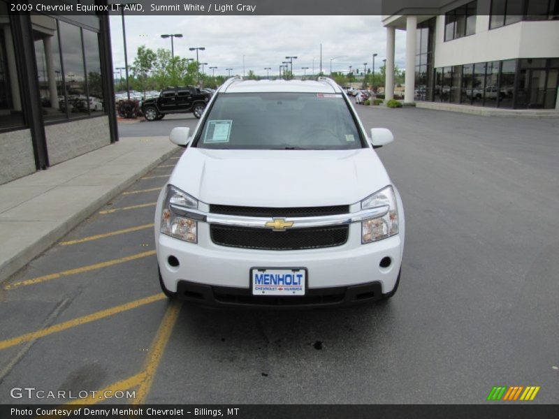 Summit White / Light Gray 2009 Chevrolet Equinox LT AWD