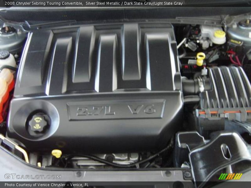 Silver Steel Metallic / Dark Slate Gray/Light Slate Gray 2008 Chrysler Sebring Touring Convertible