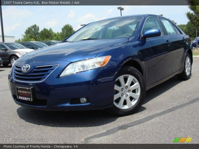 Blue Ribbon Metallic / Ash 2007 Toyota Camry XLE