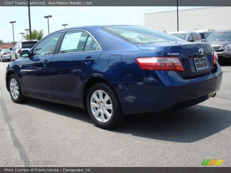 Blue Ribbon Metallic / Ash 2007 Toyota Camry XLE