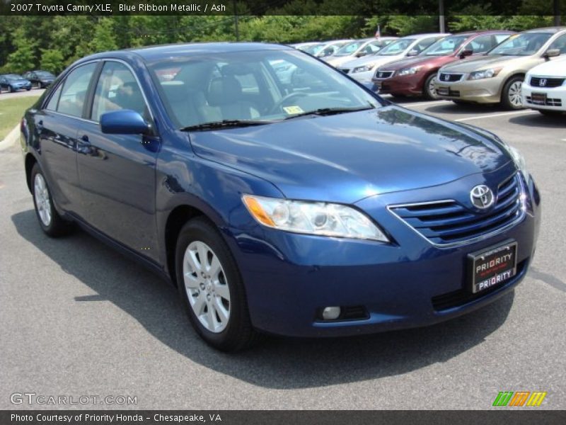 Blue Ribbon Metallic / Ash 2007 Toyota Camry XLE