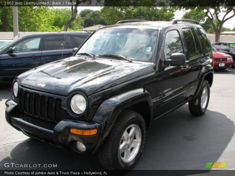 Black / Taupe 2002 Jeep Liberty Limited