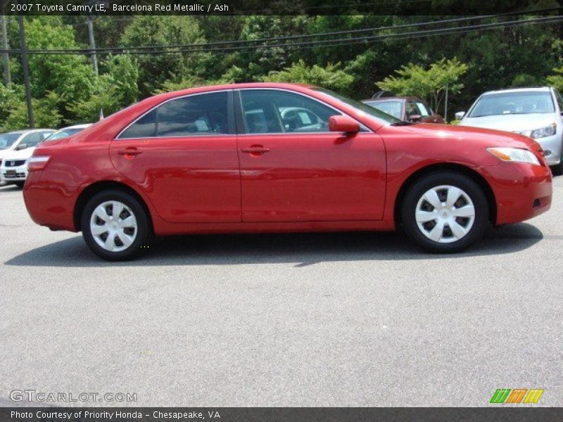Barcelona Red Metallic / Ash 2007 Toyota Camry LE
