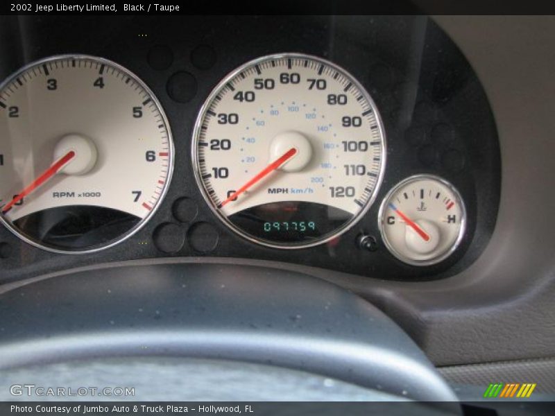 Black / Taupe 2002 Jeep Liberty Limited