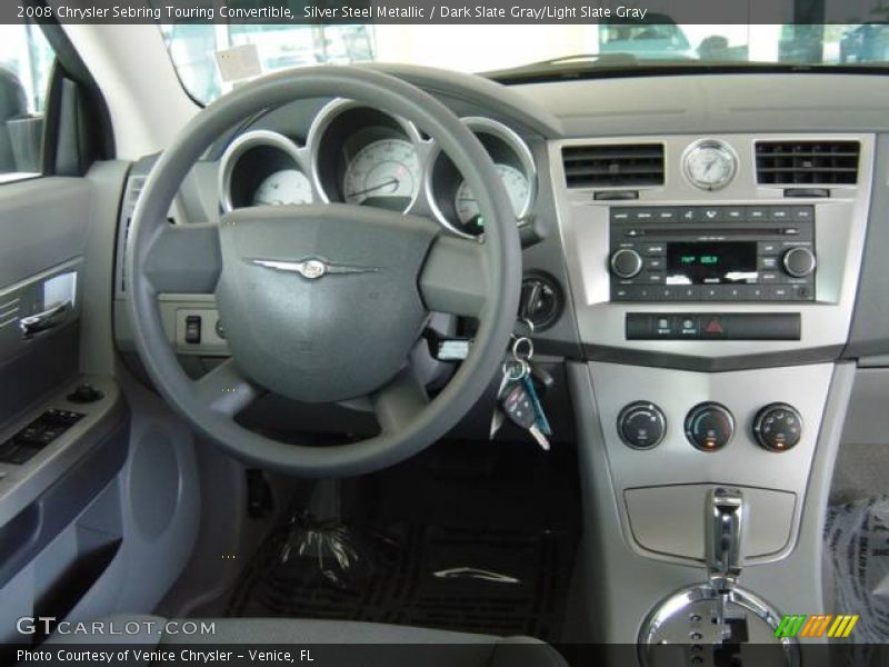 Silver Steel Metallic / Dark Slate Gray/Light Slate Gray 2008 Chrysler Sebring Touring Convertible