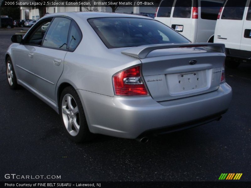 Brilliant Silver Metallic / Off-Black 2006 Subaru Legacy 2.5i Special Edition Sedan