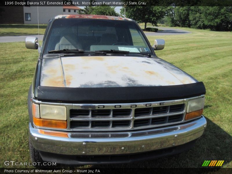 Moss Green Pearl Metallic / Slate Gray 1996 Dodge Dakota SLT Extended Cab 4x4