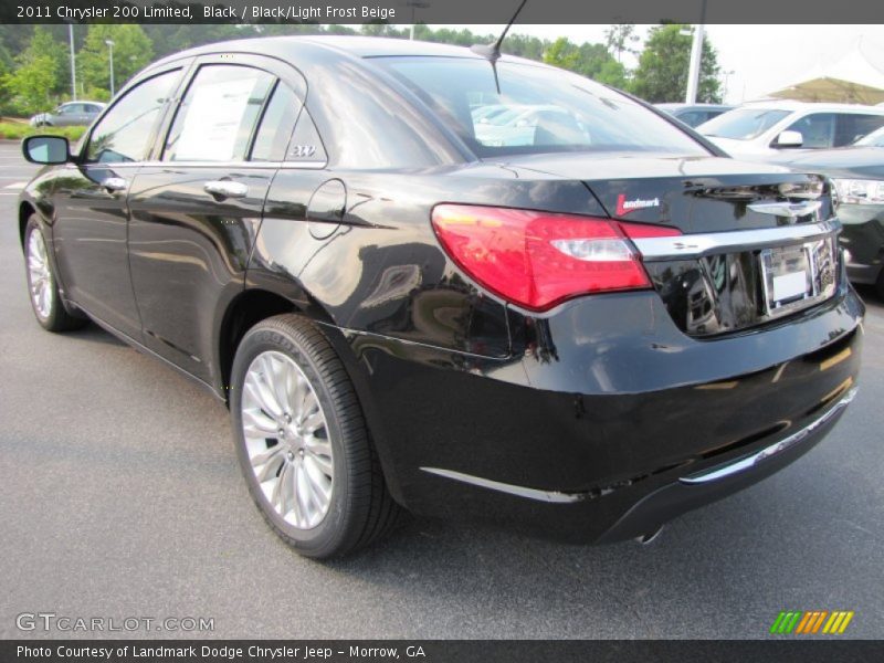 Black / Black/Light Frost Beige 2011 Chrysler 200 Limited