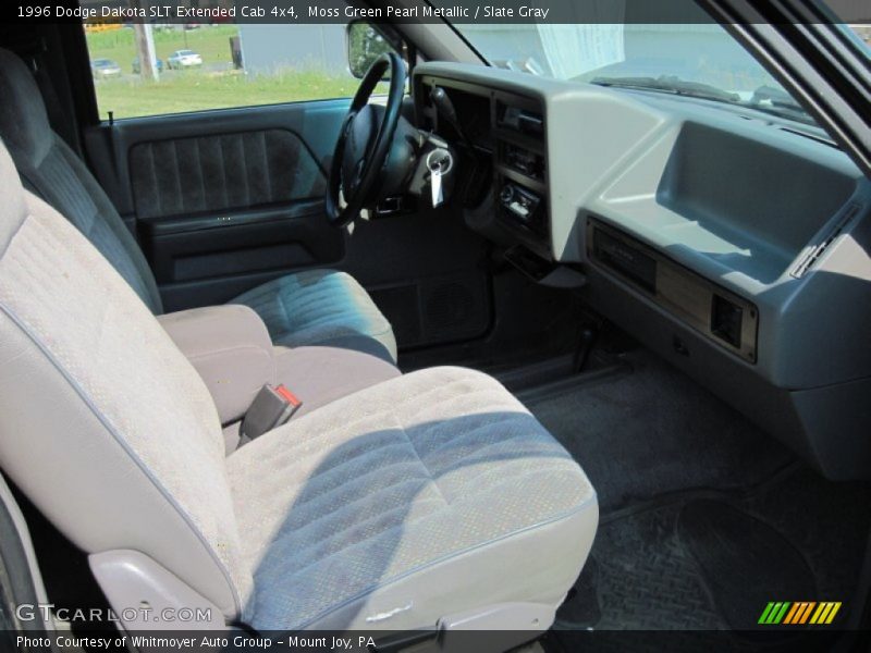 Moss Green Pearl Metallic / Slate Gray 1996 Dodge Dakota SLT Extended Cab 4x4