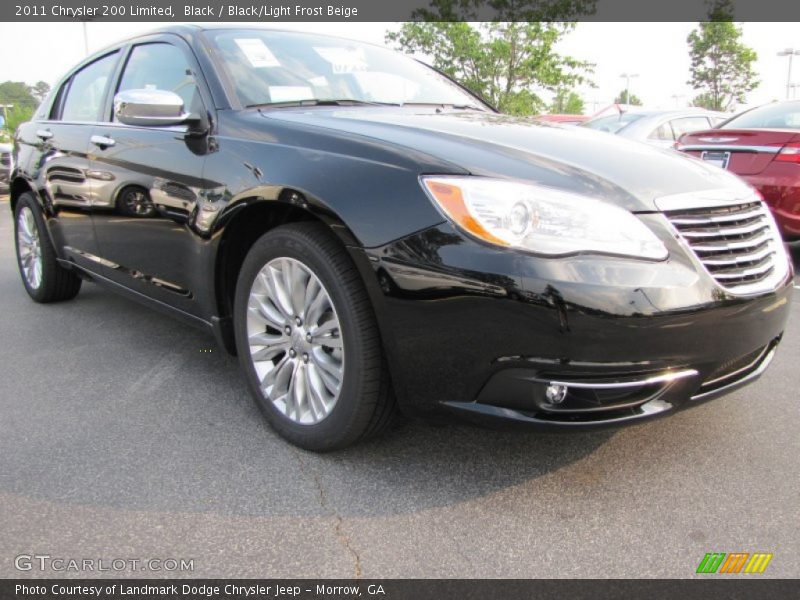 Black / Black/Light Frost Beige 2011 Chrysler 200 Limited