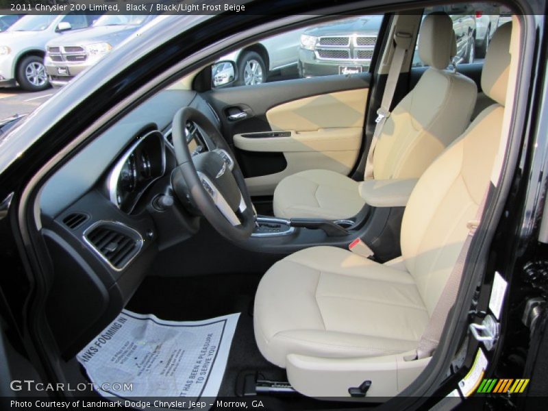 Black / Black/Light Frost Beige 2011 Chrysler 200 Limited