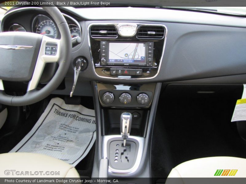 Black / Black/Light Frost Beige 2011 Chrysler 200 Limited