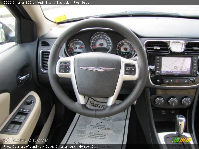 Black / Black/Light Frost Beige 2011 Chrysler 200 Limited