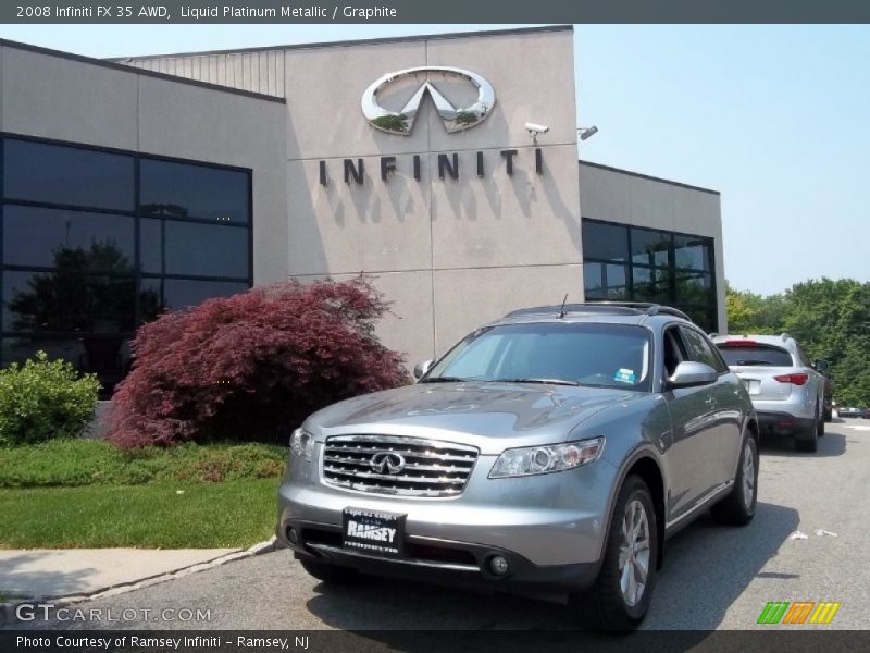 Liquid Platinum Metallic / Graphite 2008 Infiniti FX 35 AWD