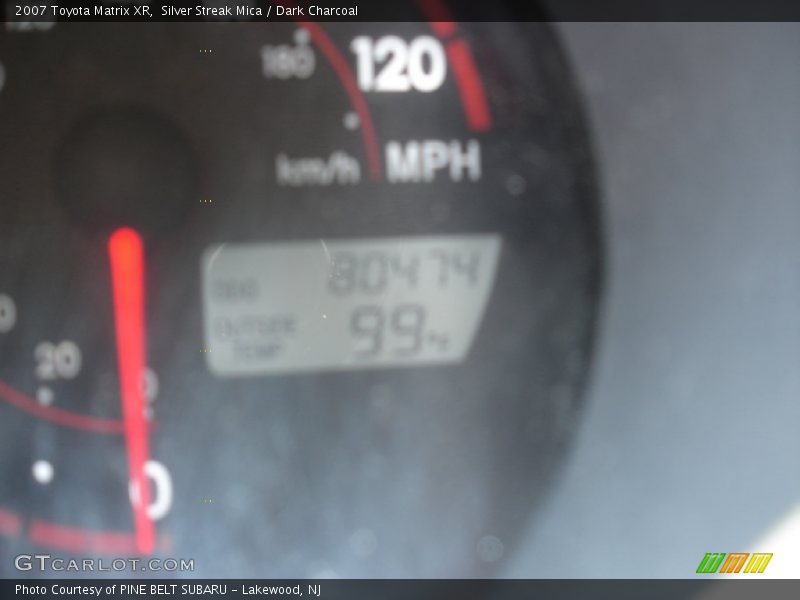 Silver Streak Mica / Dark Charcoal 2007 Toyota Matrix XR