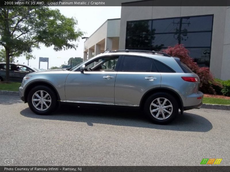 Liquid Platinum Metallic / Graphite 2008 Infiniti FX 35 AWD
