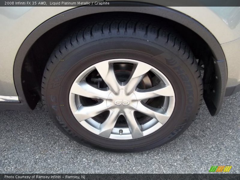 Liquid Platinum Metallic / Graphite 2008 Infiniti FX 35 AWD