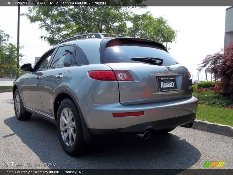 Liquid Platinum Metallic / Graphite 2008 Infiniti FX 35 AWD