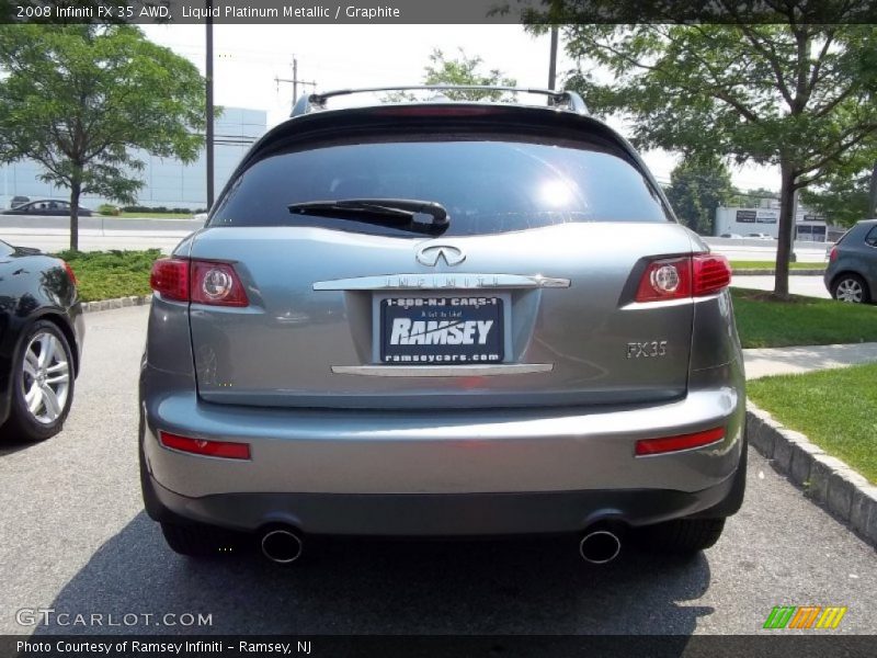 Liquid Platinum Metallic / Graphite 2008 Infiniti FX 35 AWD