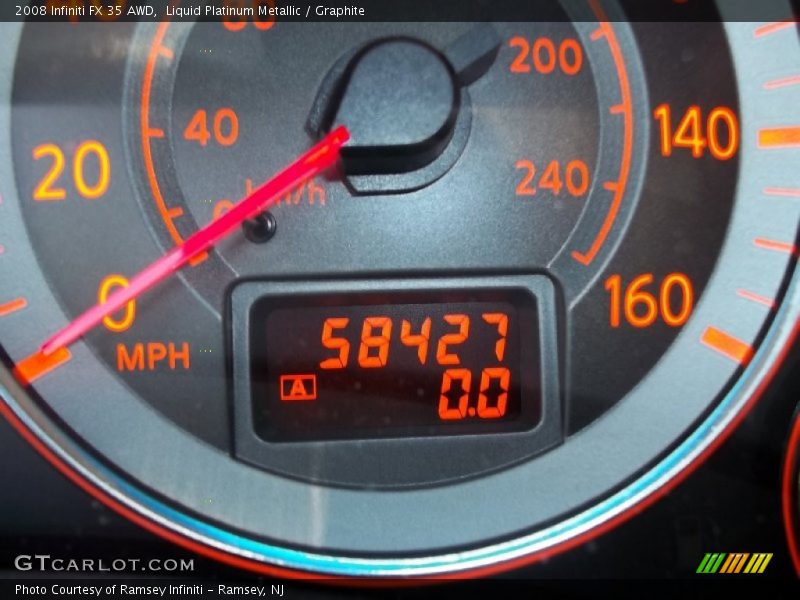 Liquid Platinum Metallic / Graphite 2008 Infiniti FX 35 AWD