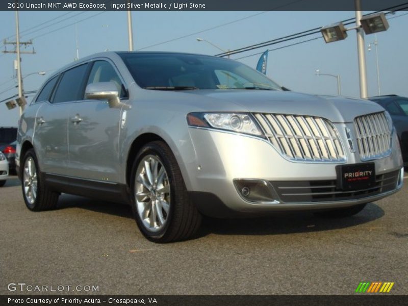 Ingot Silver Metallic / Light Stone 2010 Lincoln MKT AWD EcoBoost