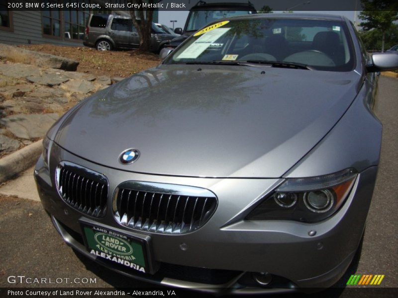 Stratus Grey Metallic / Black 2005 BMW 6 Series 645i Coupe