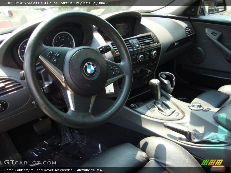 Stratus Grey Metallic / Black 2005 BMW 6 Series 645i Coupe
