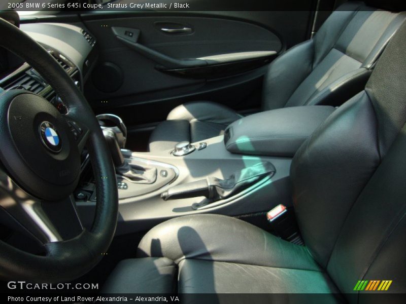 Stratus Grey Metallic / Black 2005 BMW 6 Series 645i Coupe