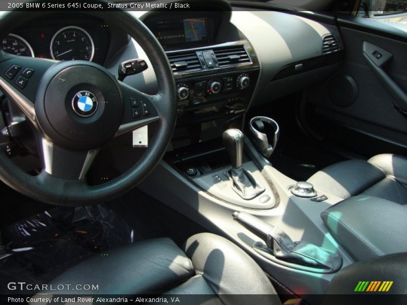 Stratus Grey Metallic / Black 2005 BMW 6 Series 645i Coupe
