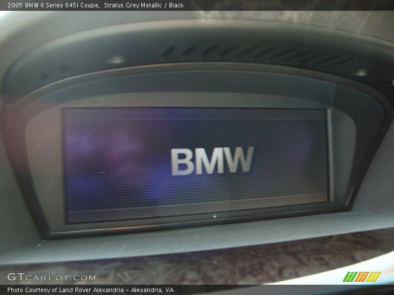 Stratus Grey Metallic / Black 2005 BMW 6 Series 645i Coupe