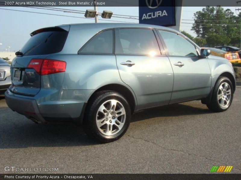 Steel Blue Metallic / Taupe 2007 Acura MDX Technology