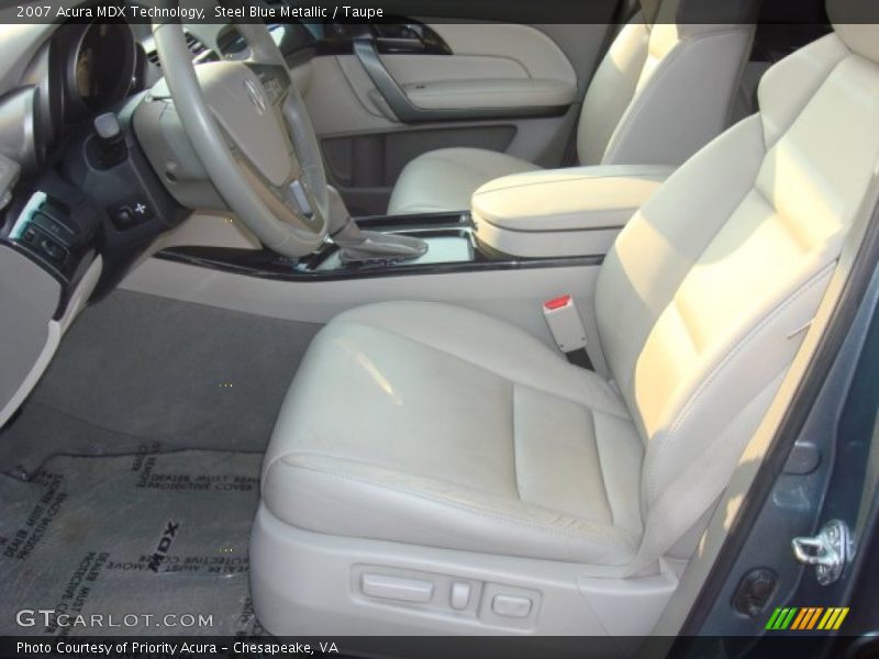 Steel Blue Metallic / Taupe 2007 Acura MDX Technology