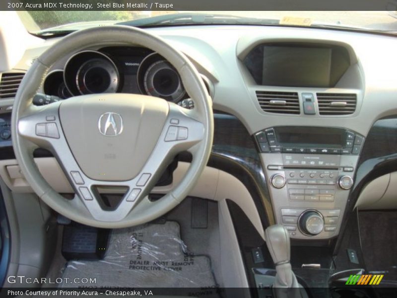 Steel Blue Metallic / Taupe 2007 Acura MDX Technology