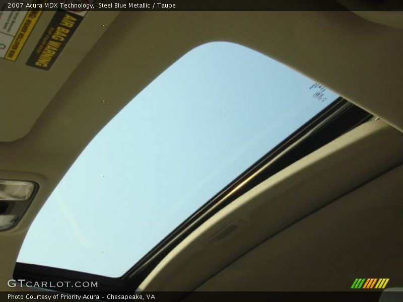 Steel Blue Metallic / Taupe 2007 Acura MDX Technology