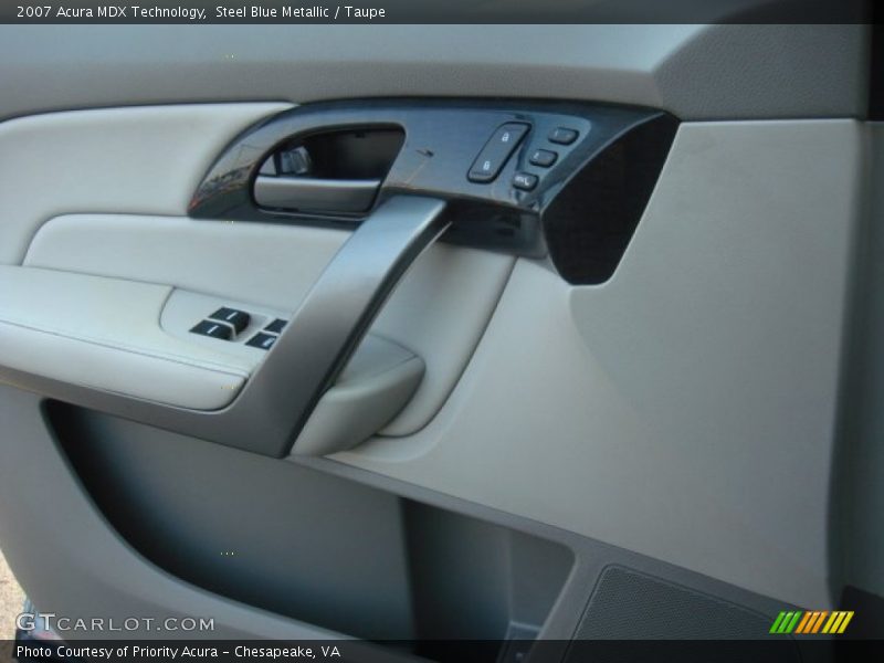 Steel Blue Metallic / Taupe 2007 Acura MDX Technology