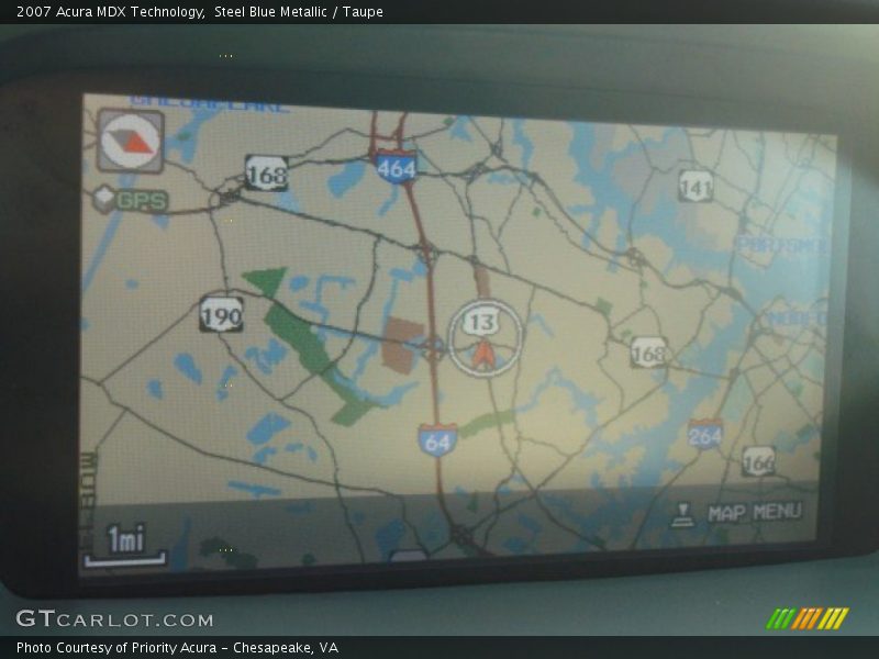 Steel Blue Metallic / Taupe 2007 Acura MDX Technology