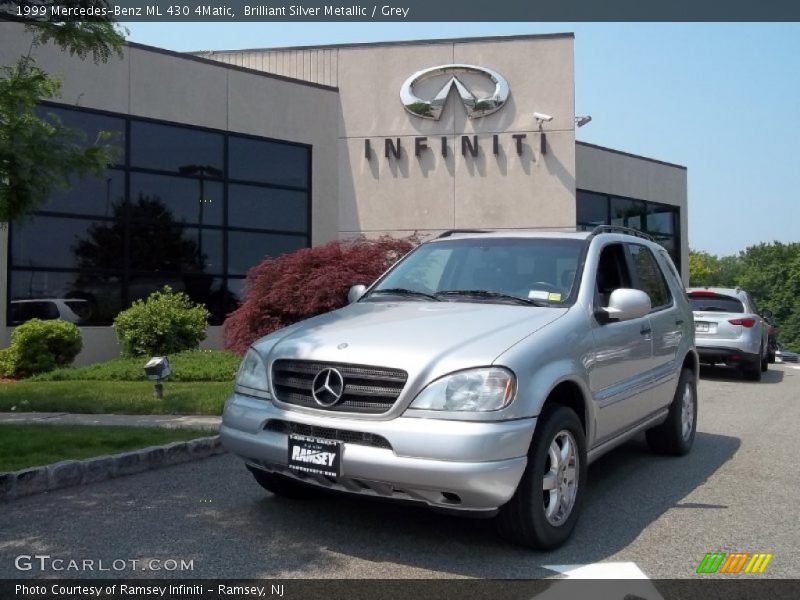Brilliant Silver Metallic / Grey 1999 Mercedes-Benz ML 430 4Matic