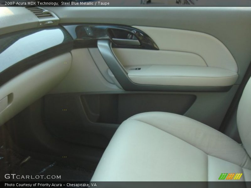 Steel Blue Metallic / Taupe 2007 Acura MDX Technology