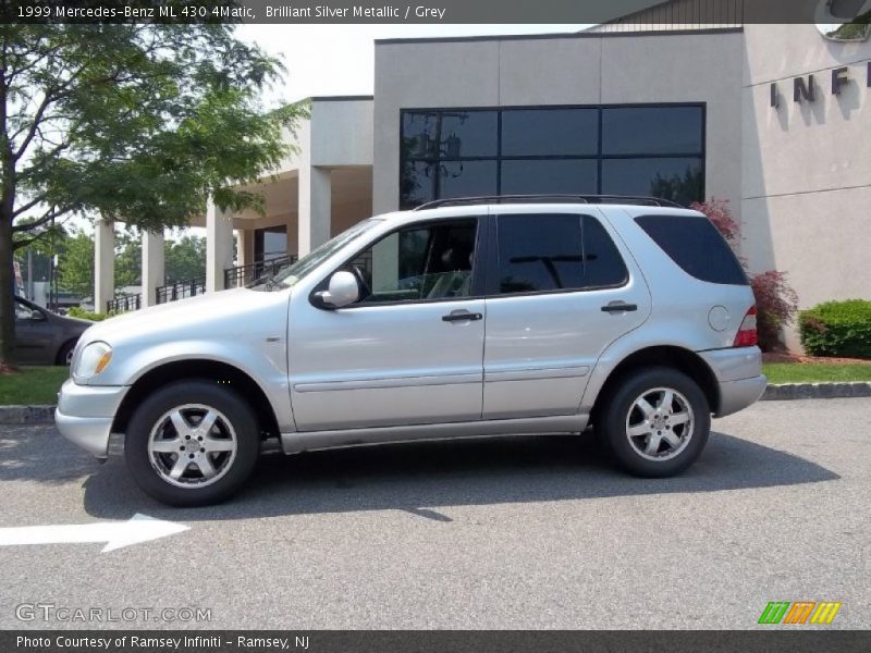 Brilliant Silver Metallic / Grey 1999 Mercedes-Benz ML 430 4Matic