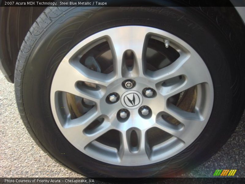 Steel Blue Metallic / Taupe 2007 Acura MDX Technology