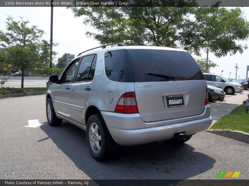 Brilliant Silver Metallic / Grey 1999 Mercedes-Benz ML 430 4Matic