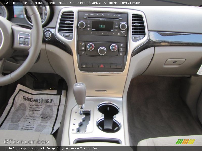 Natural Green Pearl / Dark Graystone/Medium Graystone 2011 Jeep Grand Cherokee Laredo